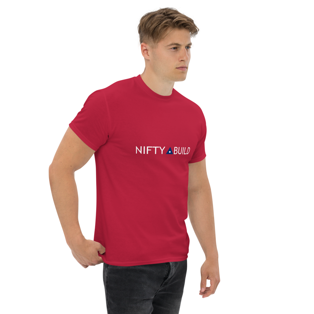 Cardinal Nifty Build USA logo tee mockup